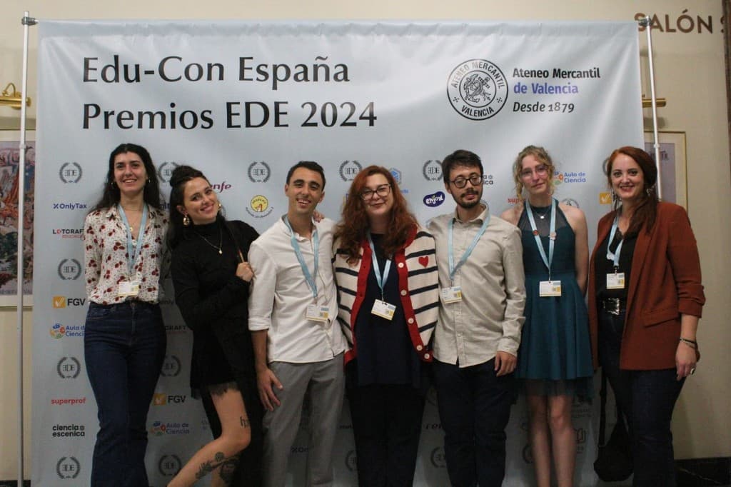 Equipo de AEDE en los Premios EDE